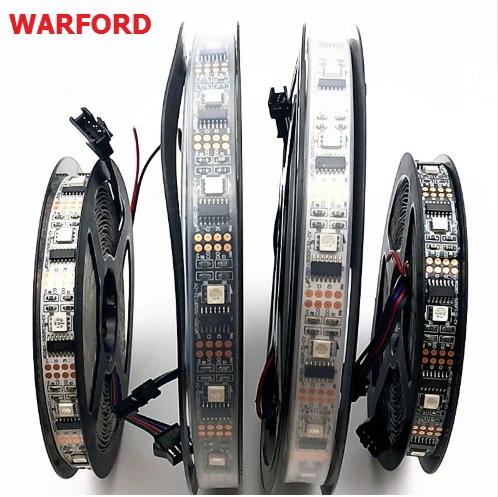 DC5V 5 м/рулон ws2801 индивидуально адресуемых 32led/М 5050 цветных (RGB) светодиодных лент 12