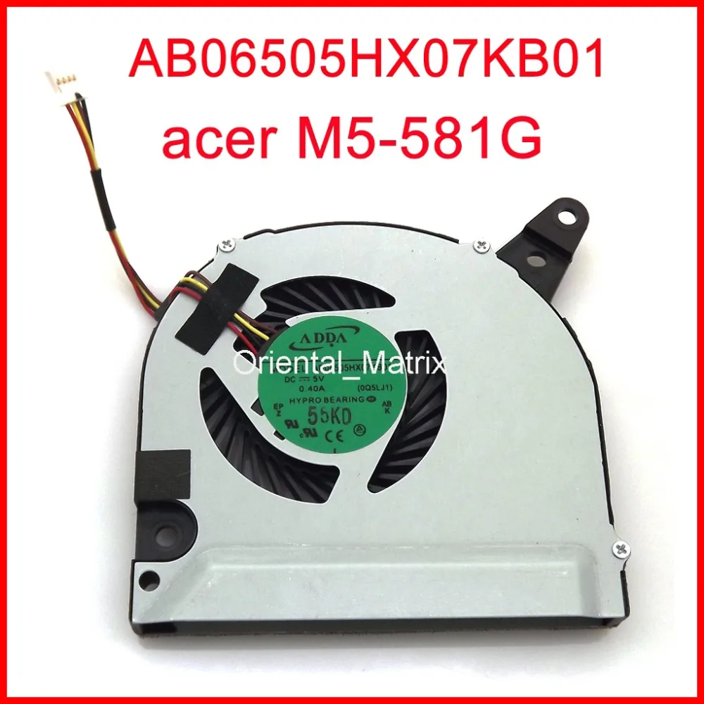 Бесплатная доставка новый вентилятор AB06505HX07KB01 DC5V 0.4A для acer M5-581G охлаждающий