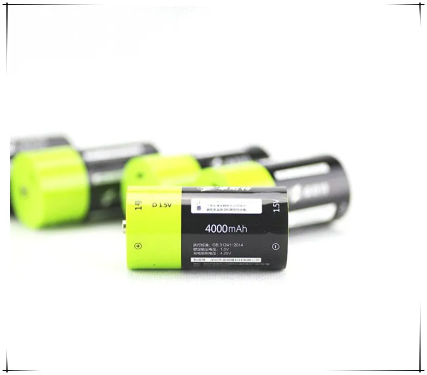 Литий полимерная аккумуляторная батарея D размера 4 шт./лот 1 5 В 4000 мАч|rechargeable