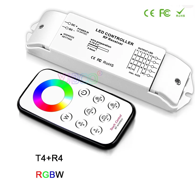 Bincolor светодиодный регулятор яркости/CCT/RGB/RGBW/CW CCT яркости + RF беспроводной пульт