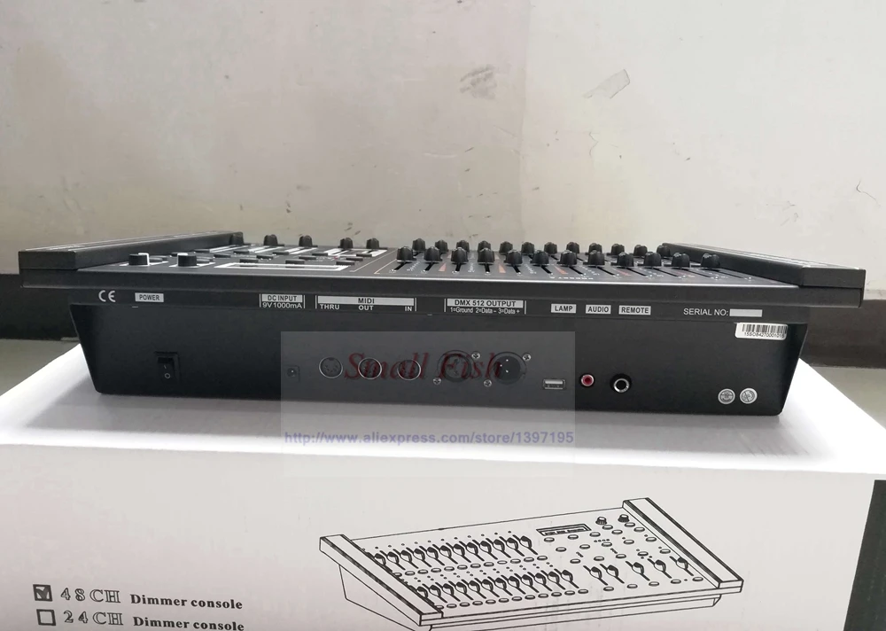 1 шт./лот быстрая доставка 48 канальная DMX512 диммерная консоль для