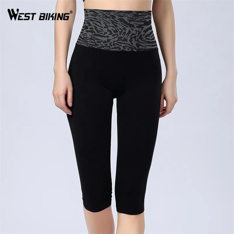 Женские брюки для йоги WEST BIKING спортивные с высокой талией бега фитнеса