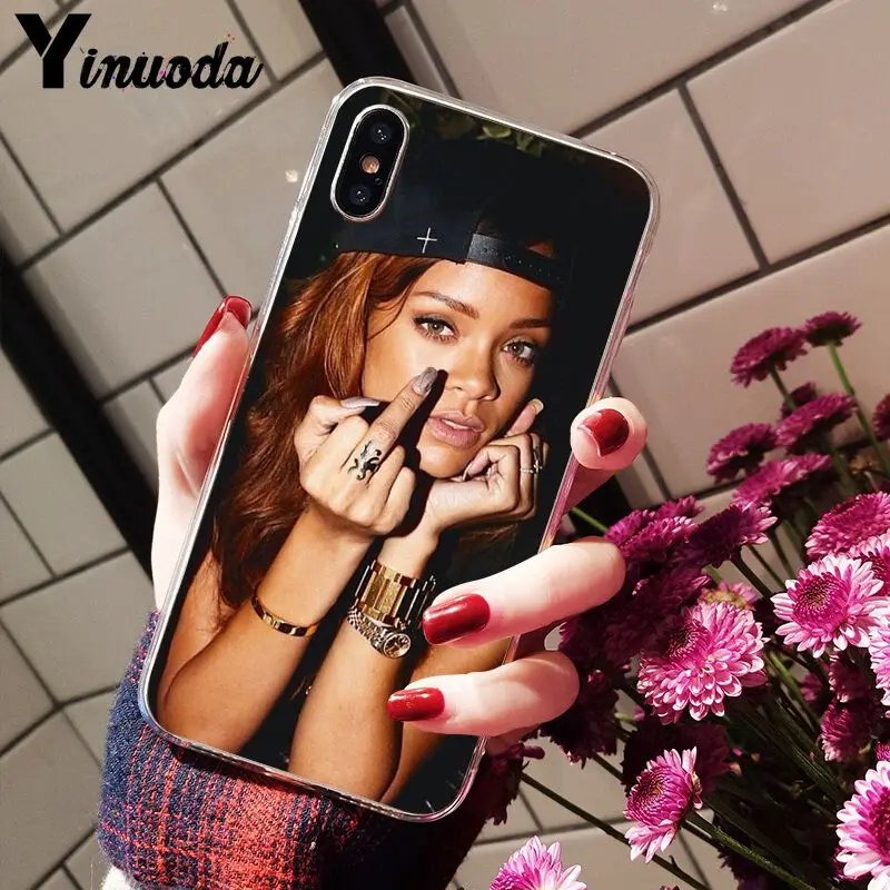 Yinuoda Rihana DIY Luxury High-end Protector Case for iPhone X XS MAX 6 6S 7 7plus 8 8Plus 5 5S XR | Мобильные телефоны и