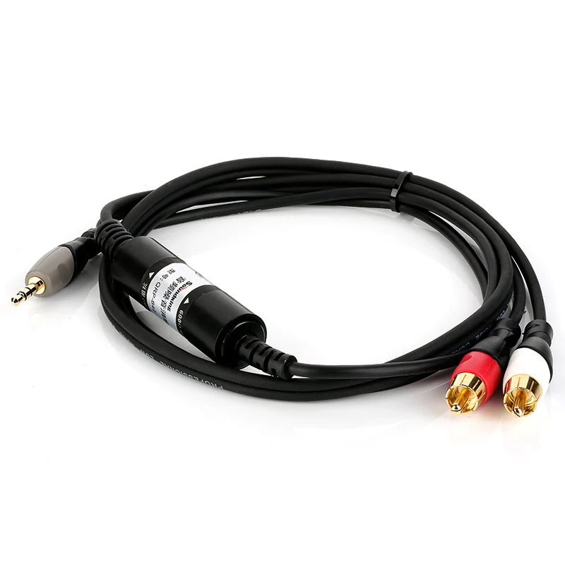Soundking профессиональный аудио кабель от 2rca до 3 5 мм шумоподавитель папа для