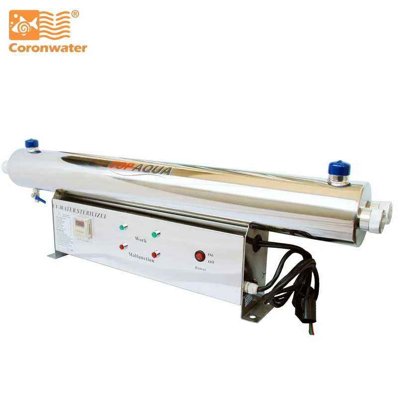 

Coronwater 24 gpm UV Sterilizer Disinfection System SS304 SBV-5925-2P CE, RoHS for Water Purification