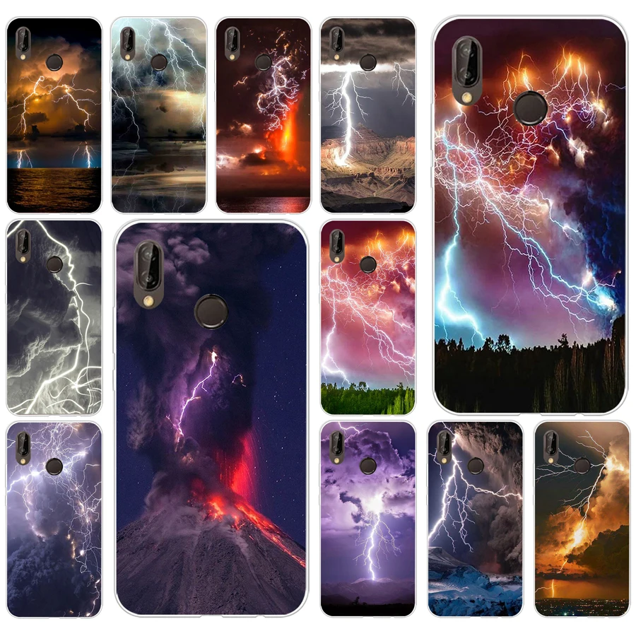 232AQ Электрический Каньон (2) Мягкий силиконовый чехол из ТПУ для huawei Nova 3 3i p