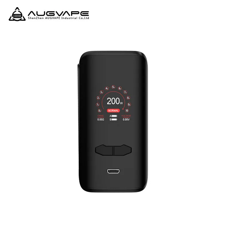 Оригинальные электронные сигареты Augvape VX200 Box Mod Dual 18650 TC 5-200 Вт Мощность испаритель