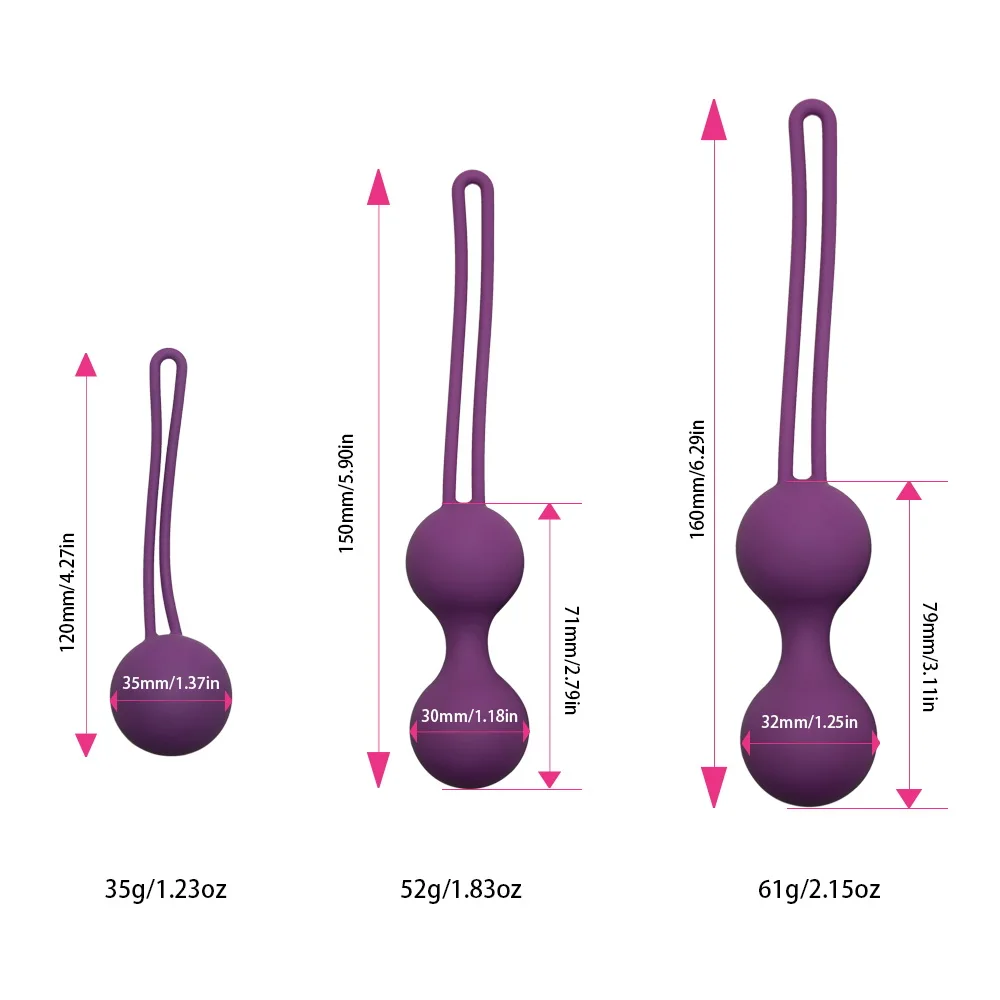 Vaginal Balls Trainer Sex Toys Silicone Ben Wa Vagina Tightening Exerciser Vibrator Ball Women Adult toy | Красота и здоровье