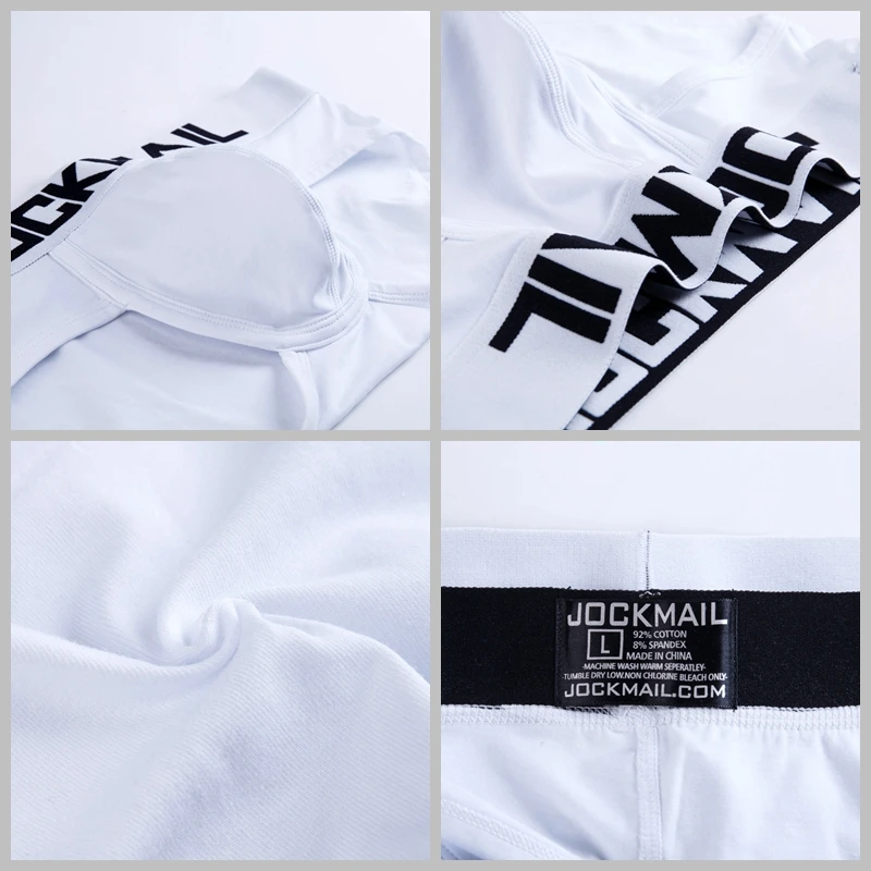 Мужские трусы бикини JOCKMAIL Классические однотонные хлопковые u образной формы