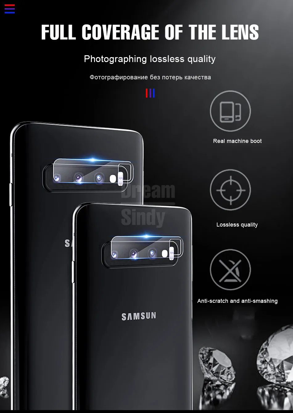 2 шт. Защитное стекло для объектива для samsung Galaxy S8 S9 S10 Plus S10e закаленное стекло Note 8 9 Защитная пленка для экрана камеры