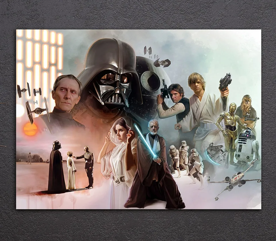 1 Шт. Wall Art Picture Star Wars Герои Фильма холст Лорд Ситхов Фильм Печать Плакатов HD Картин