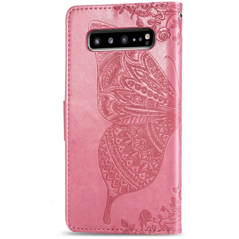 Роскошный кожаный флип чехол для Samsung Galaxy S10 Plus 5G S10e S9 S8 S7 Edge A10 A30 A40 A50 A70 A80 Магнитный