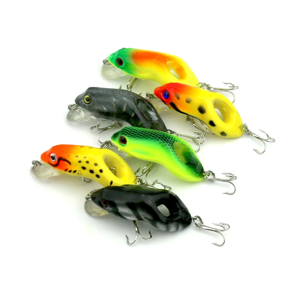 Большая распродажа 6 шт./лот рыболовная приманка в виде лягушки для дайвинга