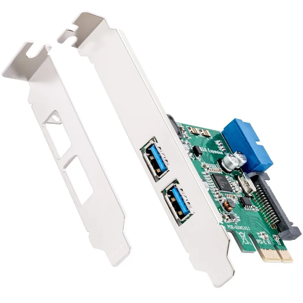 Zeadow PCI-e к 2 портам USB 3 0 и 1 порт 19 контактный разъем адаптер PCI Express контроллер