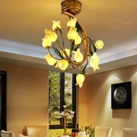 g4 led nordic iron glass tulip led lamp led light ceiling lights led ceiling light ceiling lamp for foyer bedroom dinning room