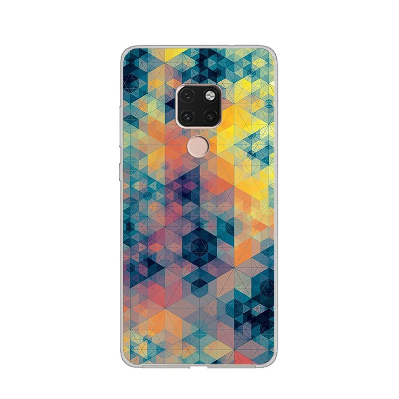 Ciciber чехол для Huawei Mate 20 Pro Lite X Coque 10 9 телефона мягкий ТПУ акварельный клетчатый Fundas