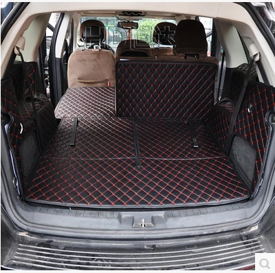 

Good quality! Full set car trunk mats for Fiat Freemont 7 seats 2018-2011 waterproof boot carpets cargo liner for Freemont 2015