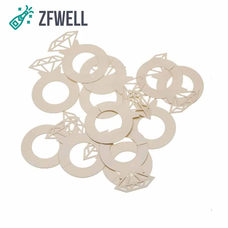 ZFWELL 12 шт./лот креативное кольцо с бриллиантами для стола карточки бокала вина