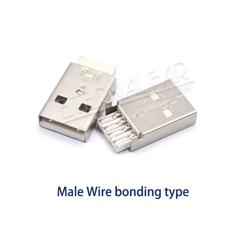 USB20 USB 2,0 квадратный тип B Женский 90 градусов D рот согнуты ноги интерфейс принтера разъем прямой иглы сварочная проволока PCB DIY - Цвет: USB20