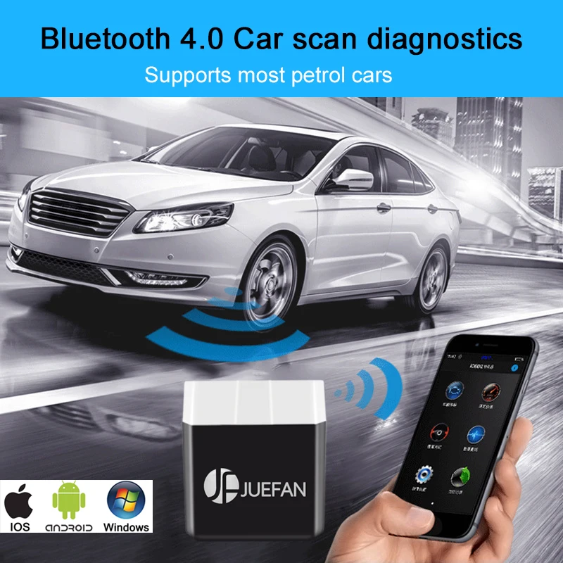 ELM327 V1.5 Bluetooth 4 0 OBD2 для Android/IOS/PC автомобильный диагностический сканер инструмент