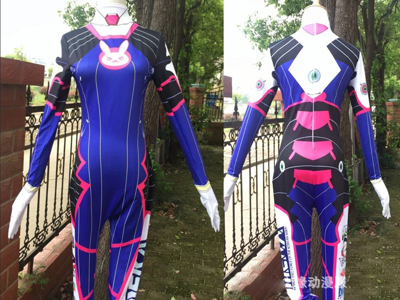 Костюм для косплея Overwatch DVA костюм Dva из аниме парика спандекс лайкра зентай