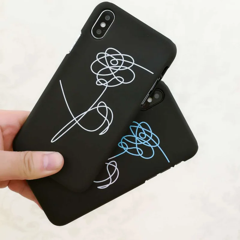 Матовый Жесткий чехол для iPhone X 6 7 5 5S 6S 8 Plus простой накладка Роза|Чехлы-накладки| |