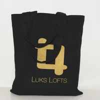wholesale 100pcslot free custom canvas cotton shopping bag cloth white fabric bag with logo