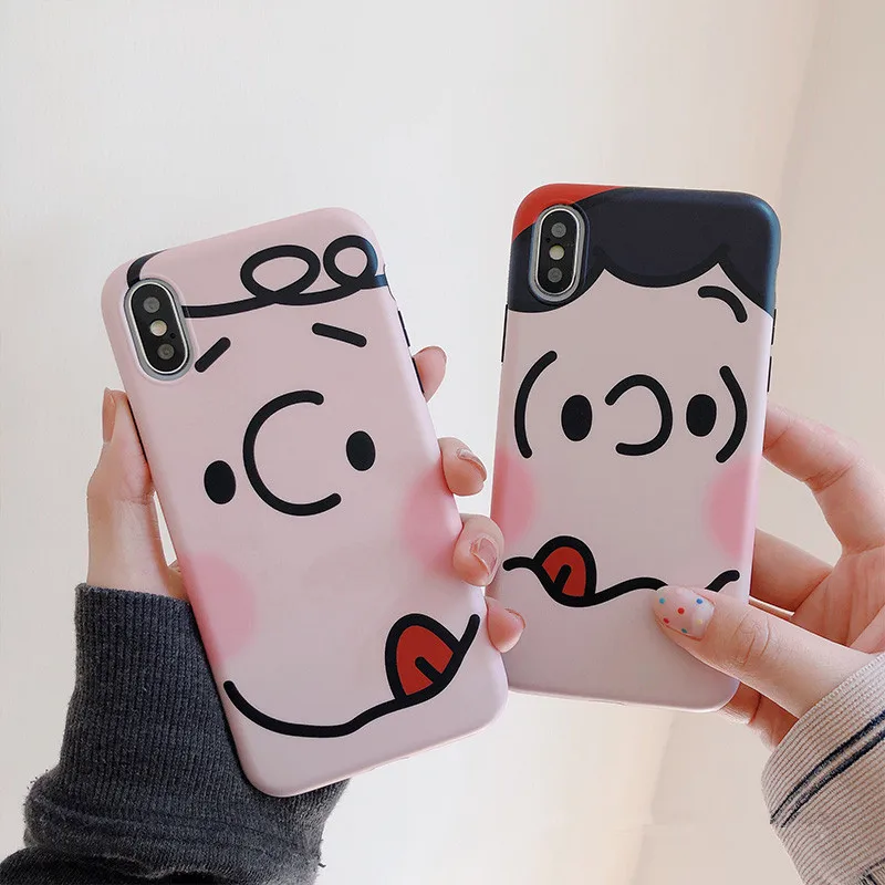 Чехлы для телефонов с забавным мультяшным рисунком iPhone 8 7 6 6s Plus мягкий