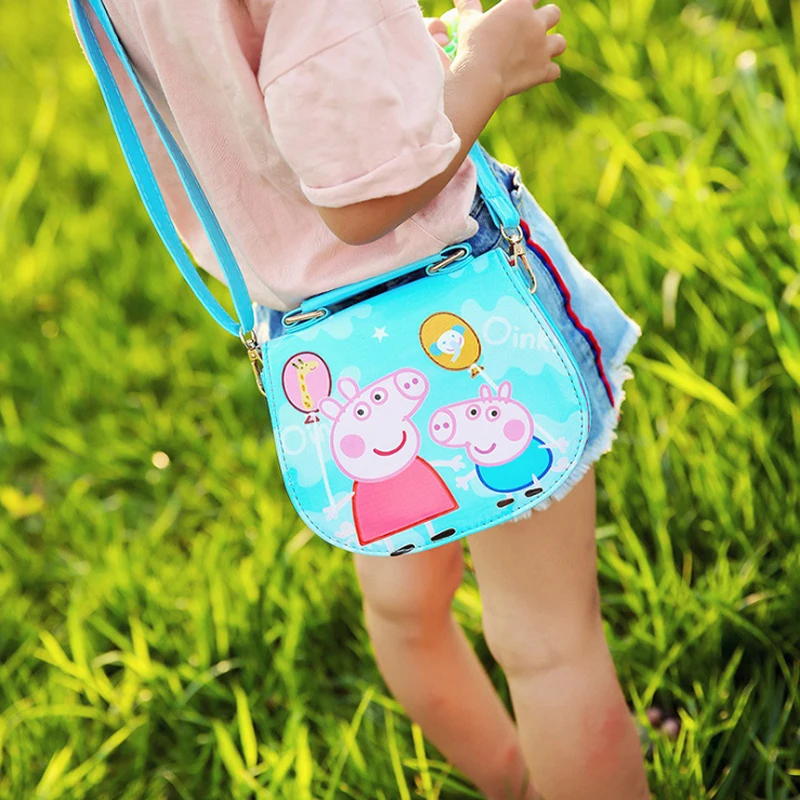 Peppa Pig Джордж Кошелек для монет лакированная кожаная сумка игрушки куклы дети девочки сумка Рюкзак кошелек телефон сумка Детские игрушки