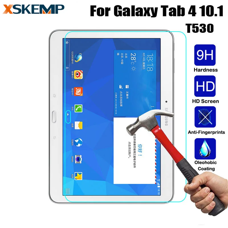 Ультратонкое закаленное стекло для Samsung Galaxy Tab 4 0 3 дюйма 10 1 мм T530 T531 T535 T537|tempered glass