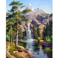 river waterfall diamond embroidery diy diamond painting mosaic diamant painting 3d cross stitch pictures h585
