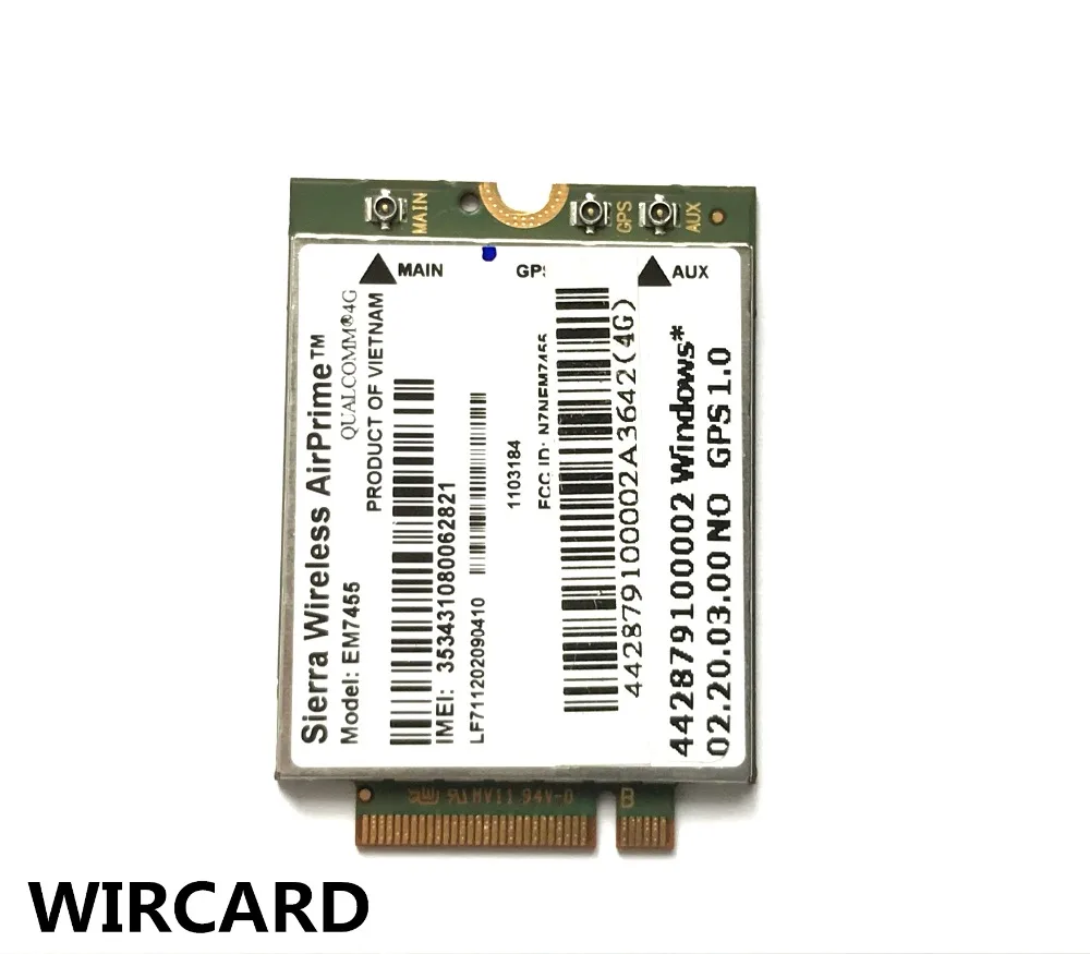 EM7455 FDD/TDD LTE Cat6 4G модуль карта для ноутбука|3G модемы| |