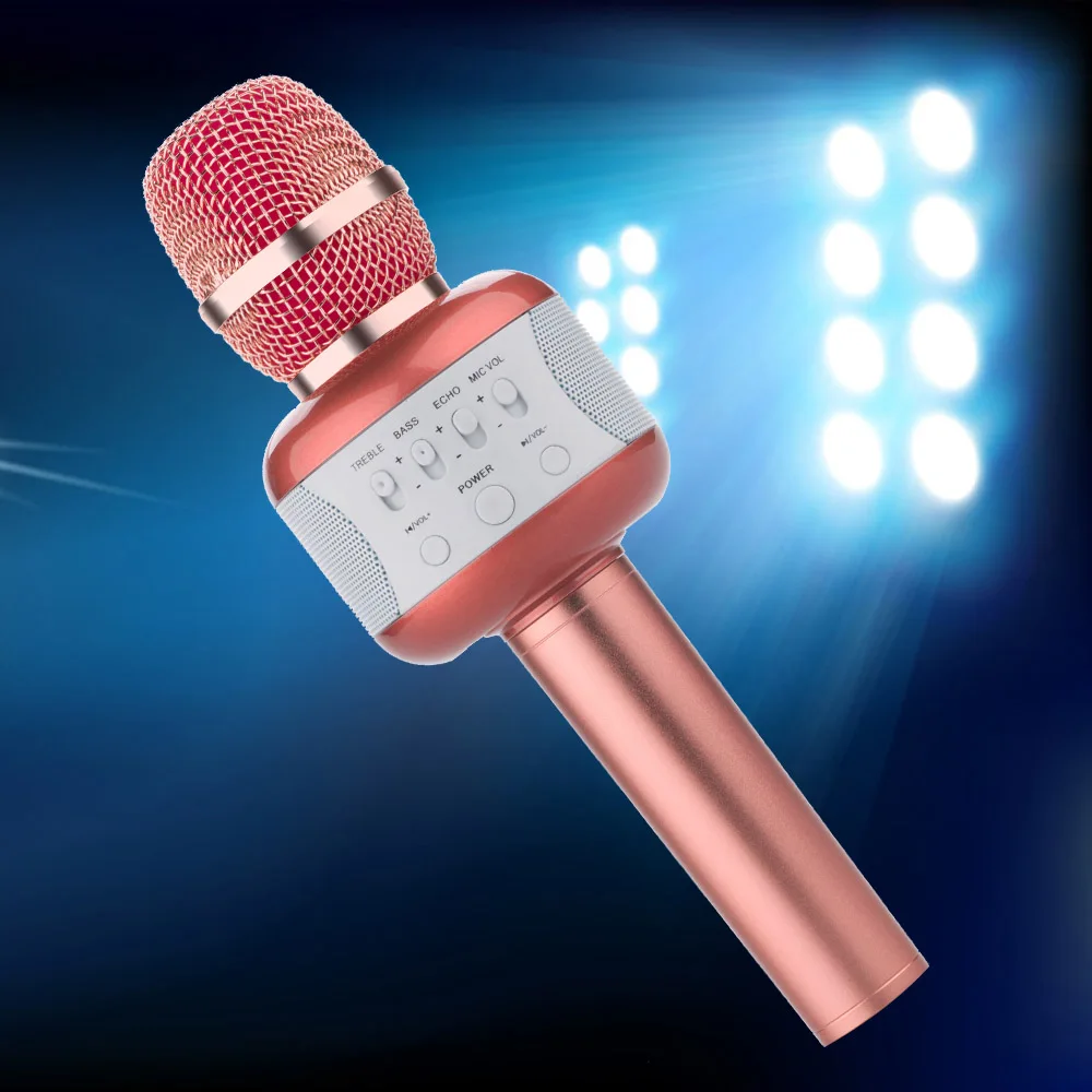 Eshishang караоке микрофон беспроводной Bluetooth Динамик ручной музыкальный плеер КТВ