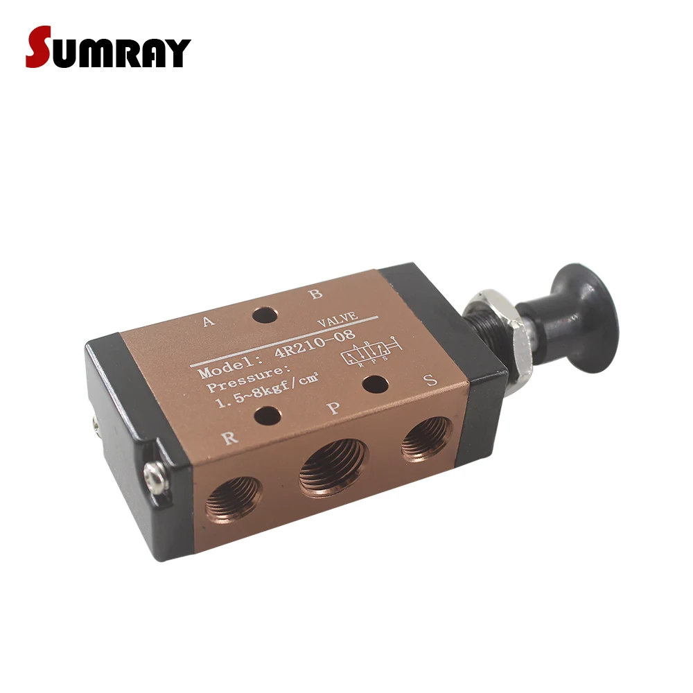 Ручной пневматический клапан SUMRAY 4R210 08/4R310 10 ручной с ручным управлением 5 ходовой
