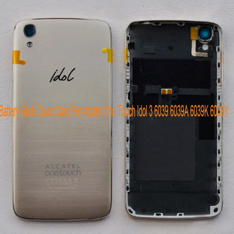 For Alcatel One Touch Idol 3 6039 6039A 6039K 6039Y Back Cover Case 4.7'' Smart Phone Housing Battery Hard PC |