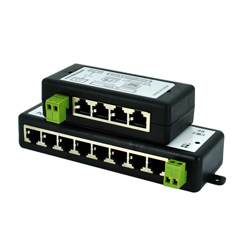 ESCAM 4CH 8CH PoE инжектор для видеонаблюдения POE IP Camera Wifi AP VoIP Power Over Ethernet IEEE802.3af/at адаптер