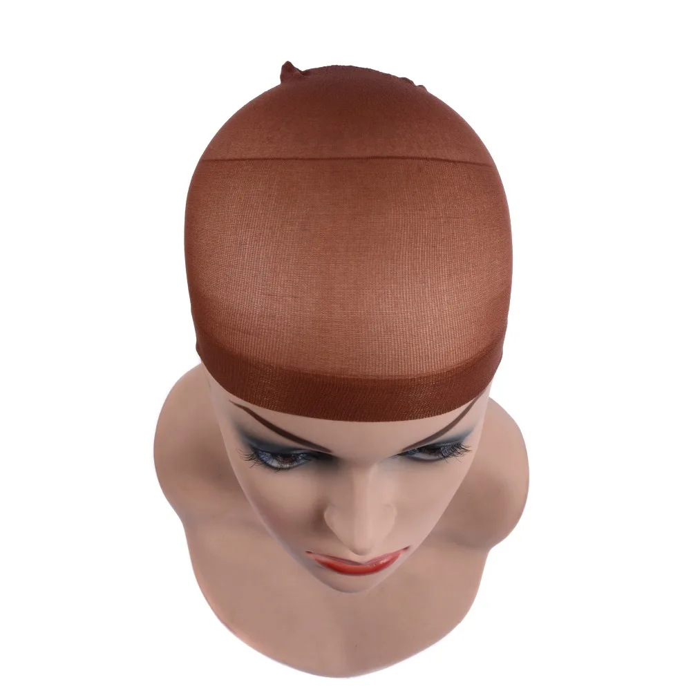 Good Quality Deluxe Wig Cap Hair Net For Weave 2 Pieces/Pack Hair Wig Hairnets Stretch Mesh Wig Cap For Making Wigs Free Size images - 6