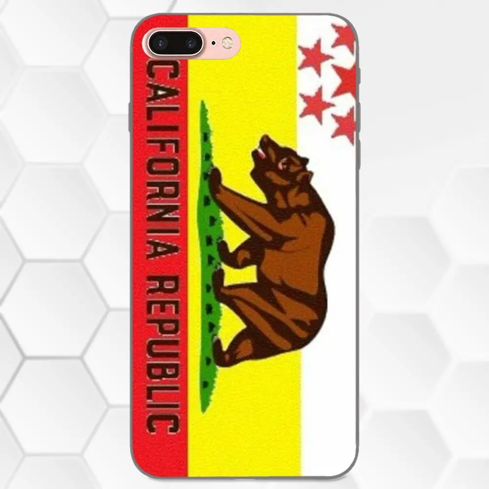 Мягкая Милая кожа Оригинал California Республика для Huawei Honor 5A 6A 6C 7A 7C 7X 8A 8C 8X 9 10 P8 P9 P10 P20