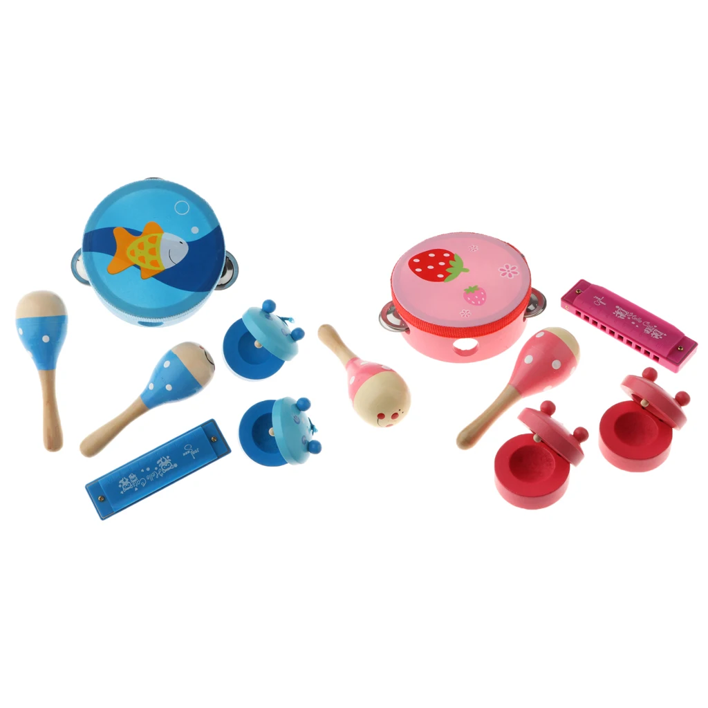

Percussion Set Children Toddlers Music Instruments Toys Band Rhythm Kit For Baby