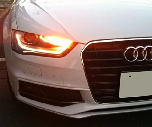 2 шт. Белый/янтарный Cree чипы 50 Вт PW24W светодиодный DRL лампы для BMW F30 3 серии налобный