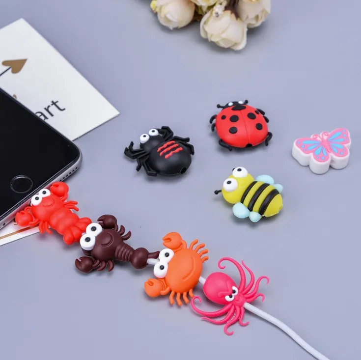 Милая защита от насекомых для USB кабеля зарядное устройство
