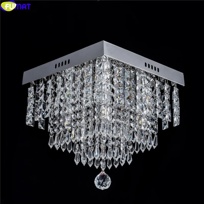 Фумат люстры освещение Lustre Plafondlamp LED K9 прозрачный кристалл гостиная лампа