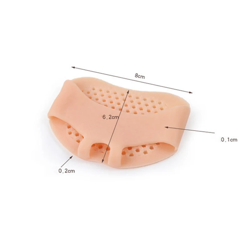 

Newly 5 Pairs Soft SEBS Toe Pads High Heel Shock Absorption Non-slip Metatarsal Forefoot Pad 19ing