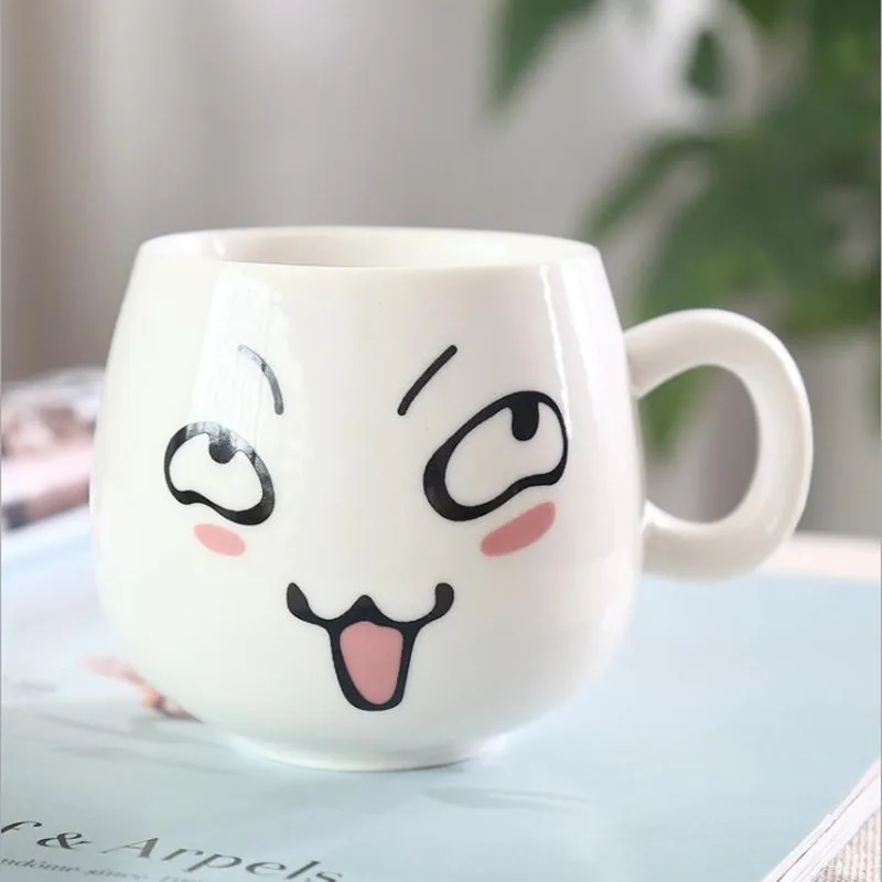 Милая керамическая черно белая дизайнерская кружка для кофе kawaii lovers Пара