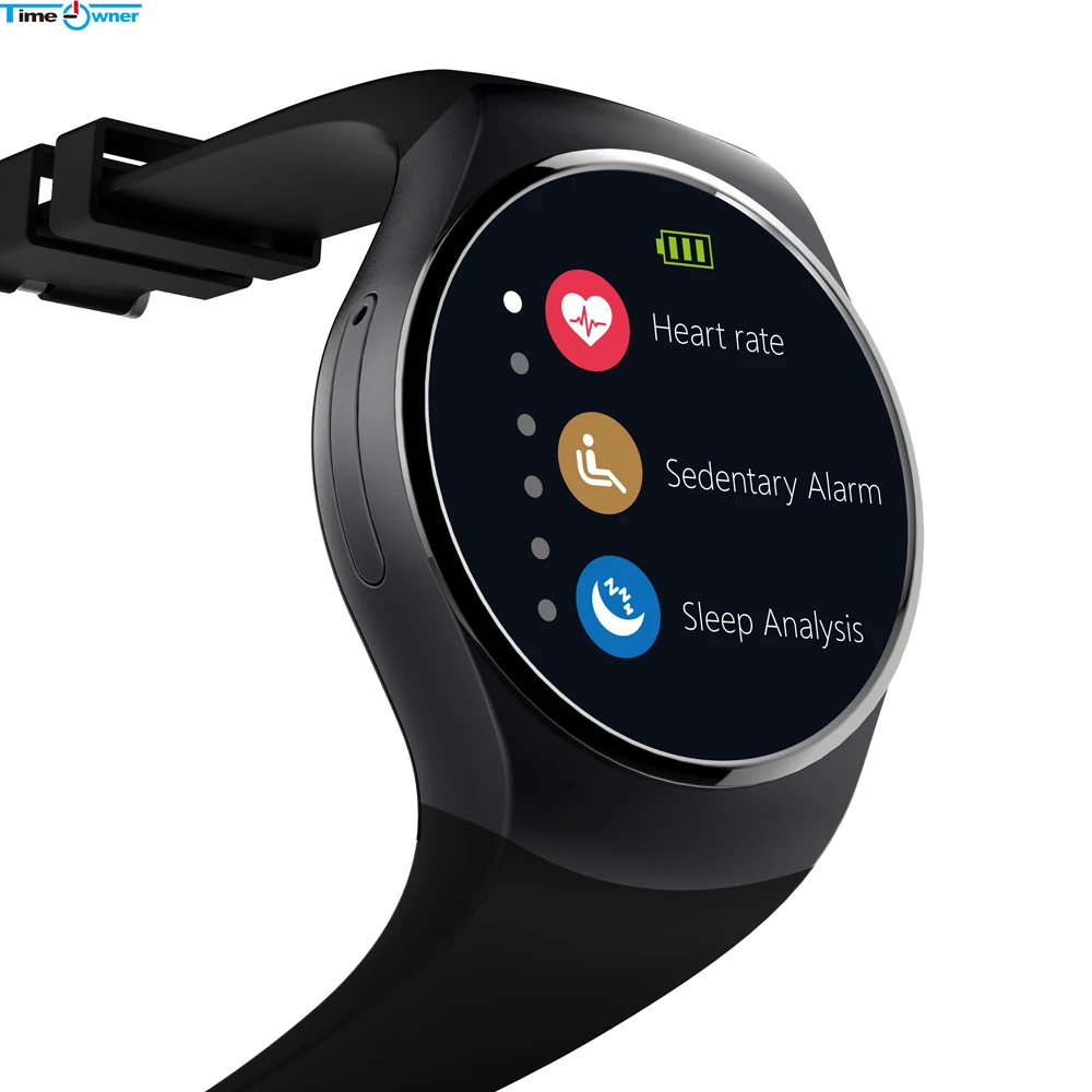 Bluetooth часы для телефона KW18 умные Android фитнес трекер уведомление поддержка SIM карты