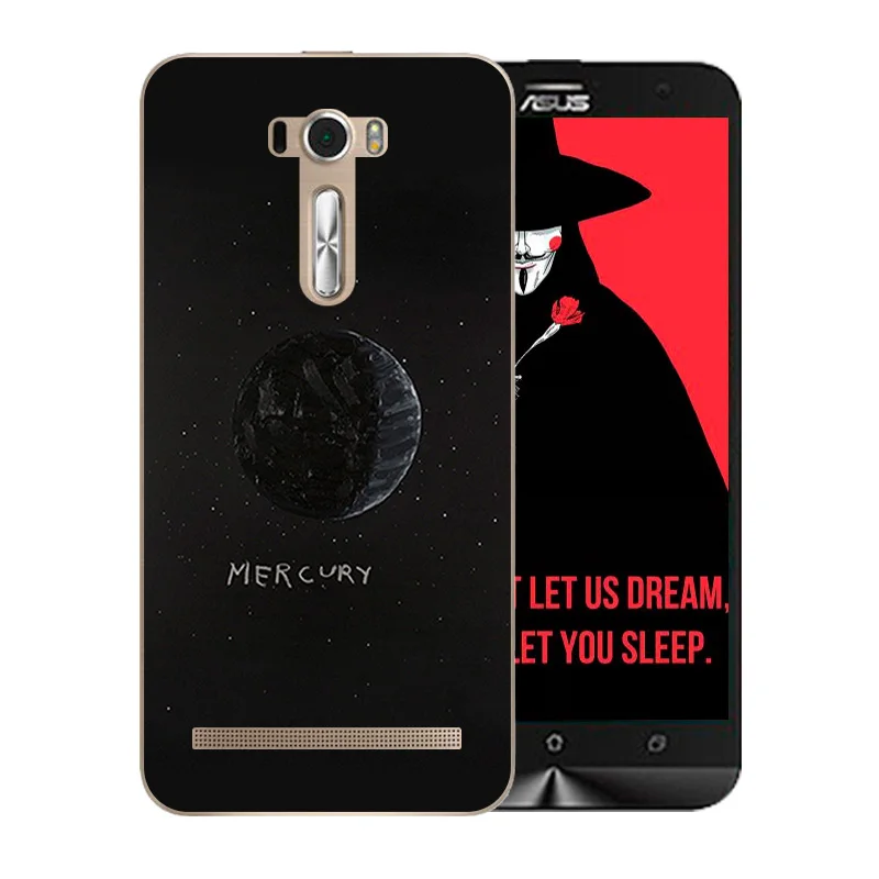 Чехлы для телефонов Asus ZenFone 2 Laser ZE550KL Space Moon Pattern Мягкий чехол 5 дюймов Zenfone Ze551kl Z00LD