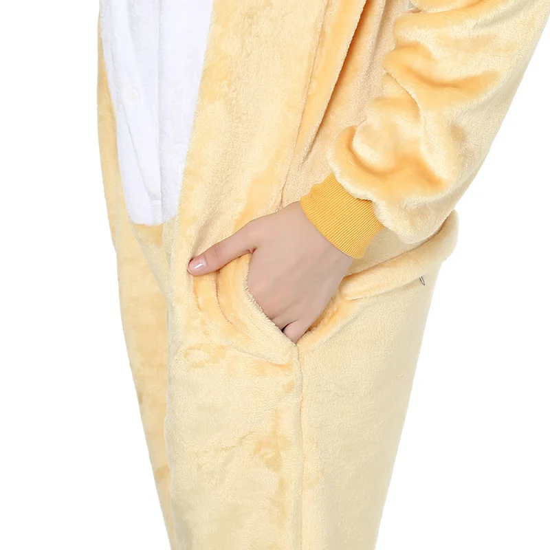 Женские пижамные комплекты Kigurumi Rilakkuma зимние фланелевые пижамы в виде животных