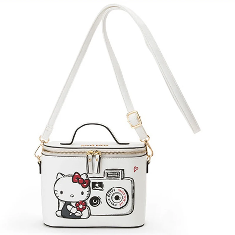 Hello kitty милый мультяшный ящик для хранения женская косметичка дорожная удобная сумка на запястье макияж портативный плюшевый рюкзак школьный - Цвет: B