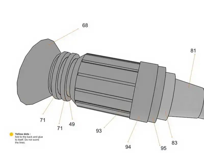DIY 1:1 драгунов снайперская винтовка SVD Бумажная модель Сборка ручной работы 3D игра-головоломка детская игрушка
