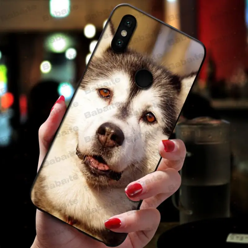 Babaite породы Хаски Милый щенок собака фото мягкий чехол для мобильного телефона